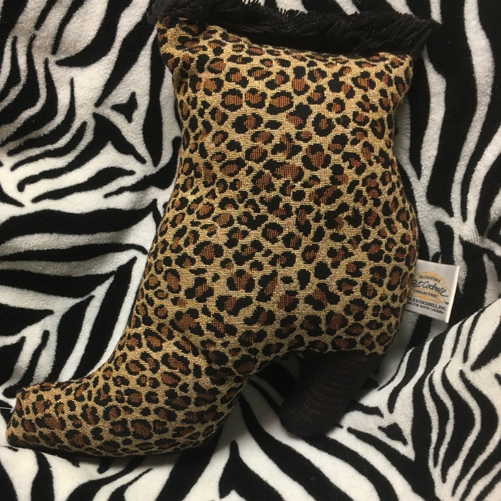 Cheetah print throw pillow